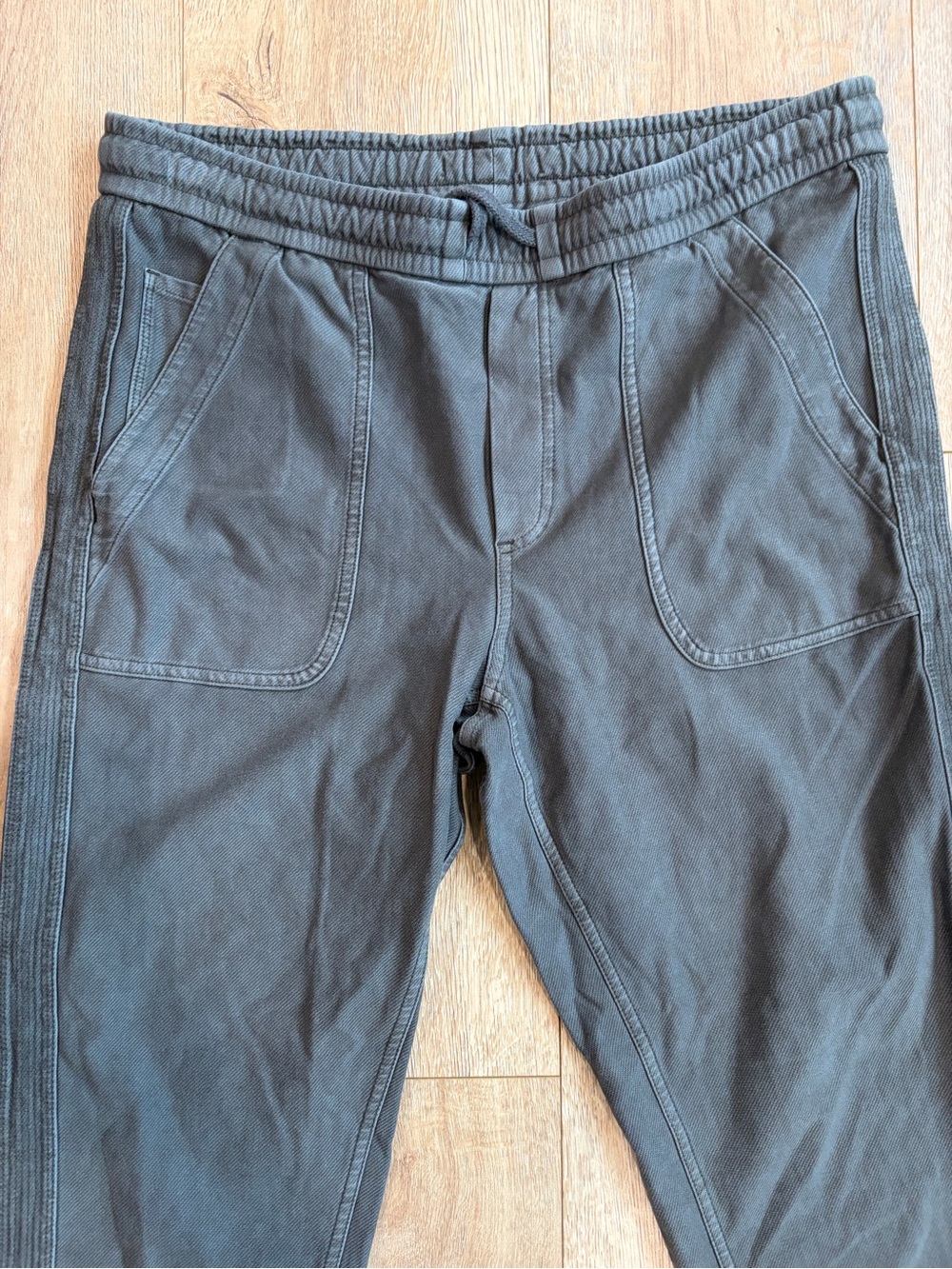 Athleta Farallon Jogger Pants Size 6 Charcoal Gray Cotton Stretch Utility - Picture 4 of 8